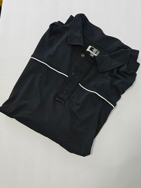 Men's Slazenger Big & Tall Performance Golf Polo  - Black - 2XL - Gently Used